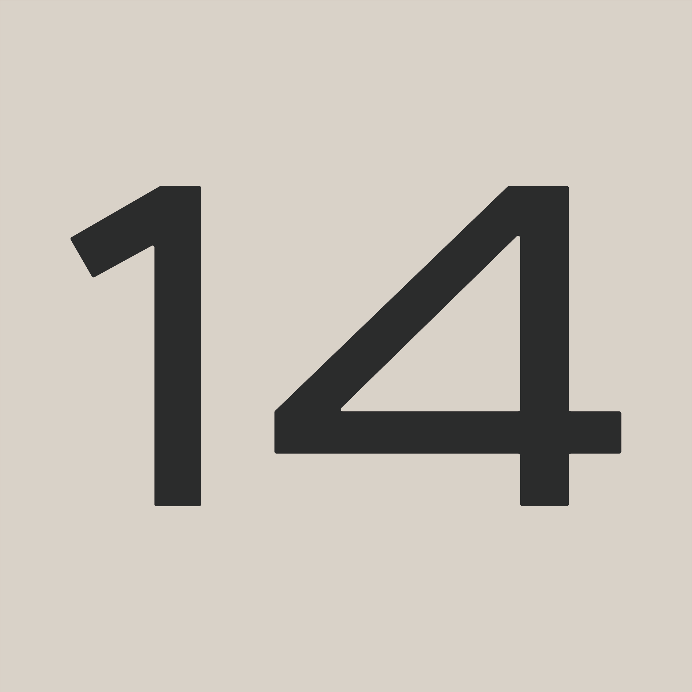 Favicon de ONE14 con número 14